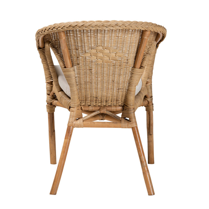 Abbey Bohemian Rattan Dining Chair/ Natural Brown