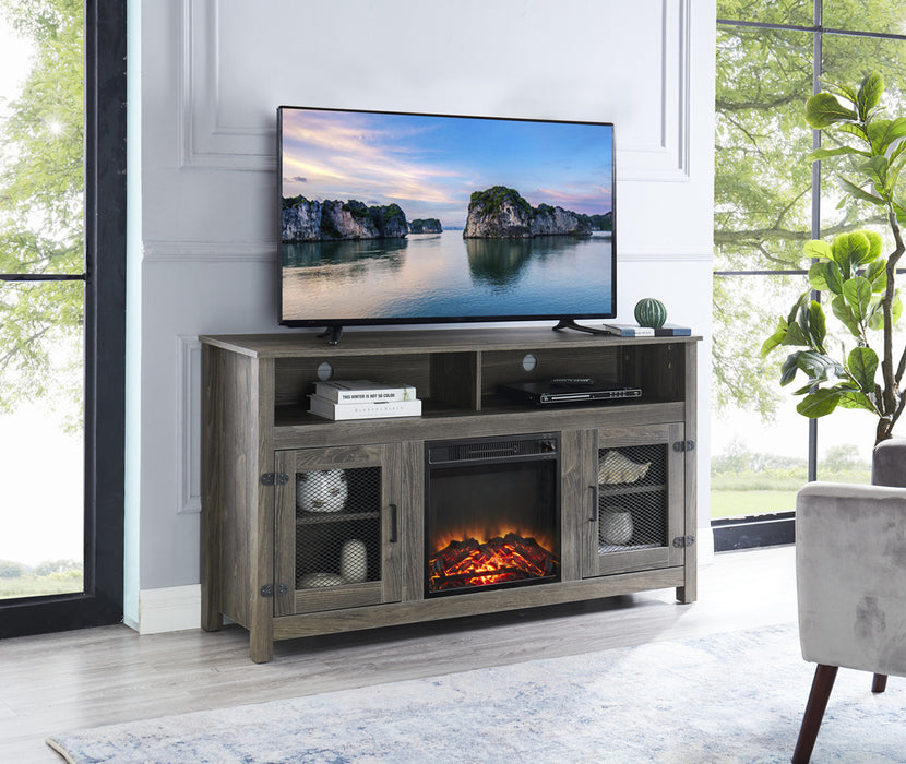 TV Stand With Electric Fireplace, Fit up to 65"  Flat Screen TV