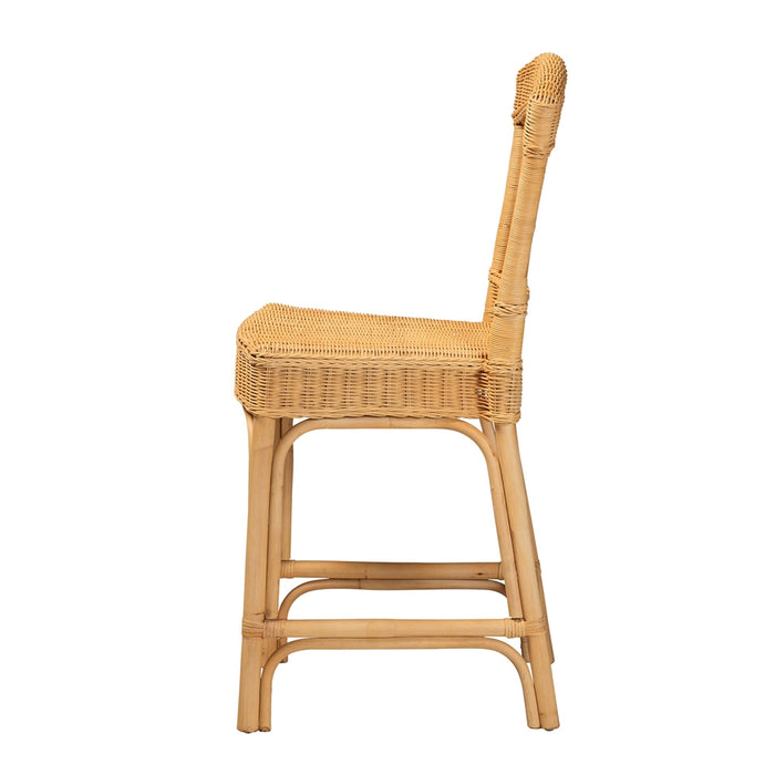 BALI & PARI BARITO BOHEMIAN NATURAL RATTAN COUNTER STOOL