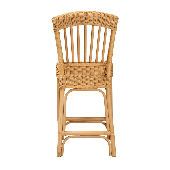 BALI & PARI BARITO BOHEMIAN NATURAL RATTAN COUNTER STOOL