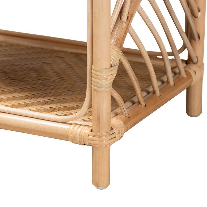 Baara Nightstand – Modern Bohemian Natural Rattan