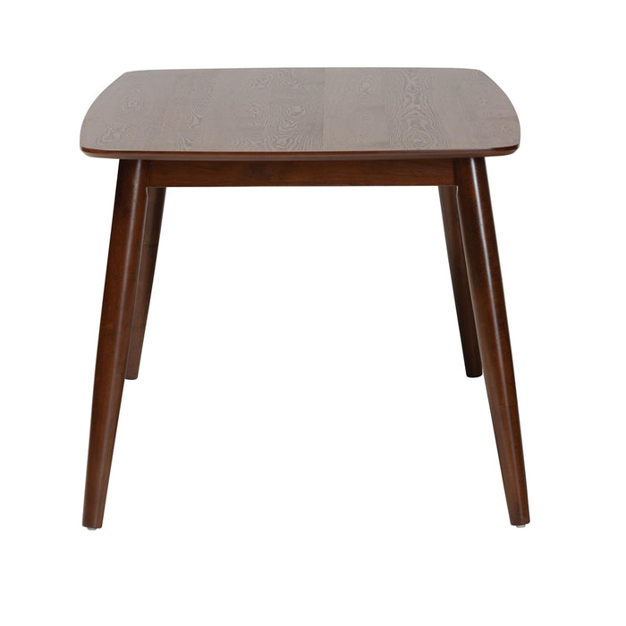 FLORA MODERN WALNUT BROWN FINISHED WOOD DINING TABLE