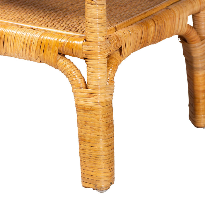 Savitri Modern Boho 2-Tier Entryway Table