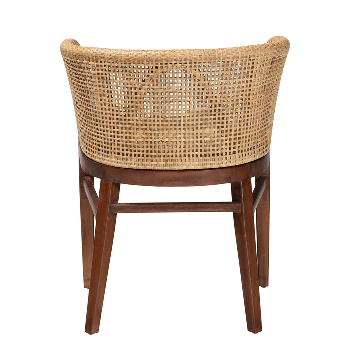Papua Natural Rattan & Acacia Wood Dining Chair