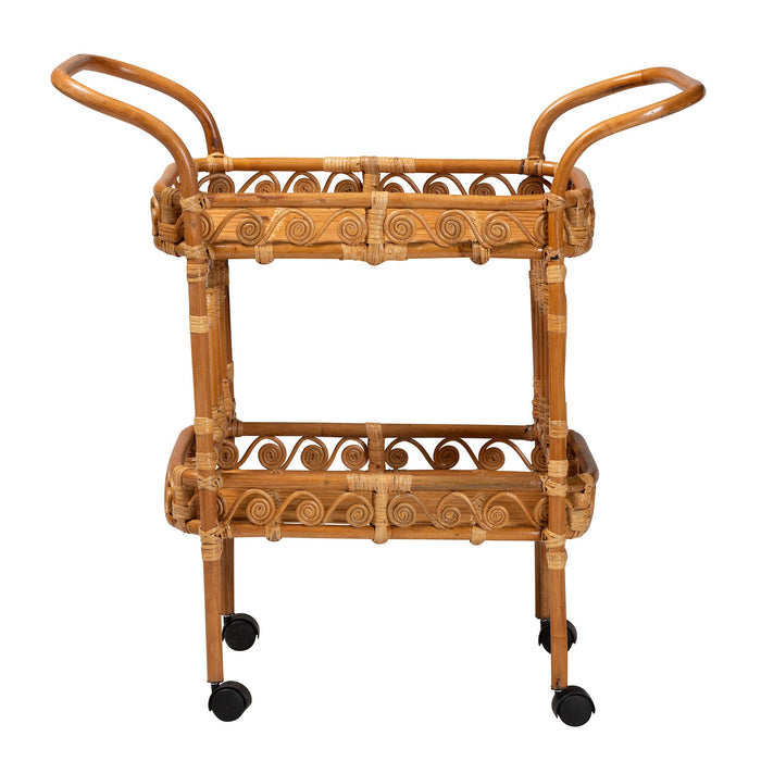 DIWATA BOHEMIAN RATTAN KITCHEN CART