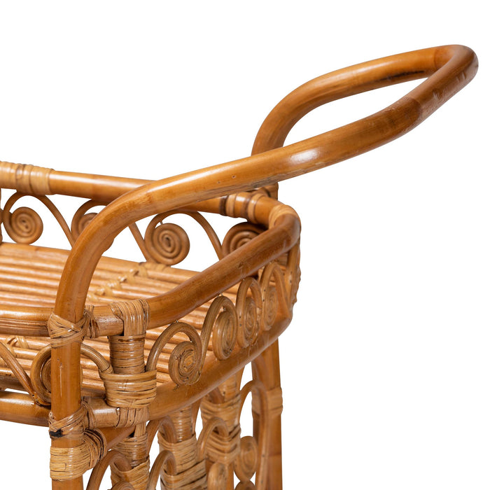 DIWATA BOHEMIAN RATTAN KITCHEN CART