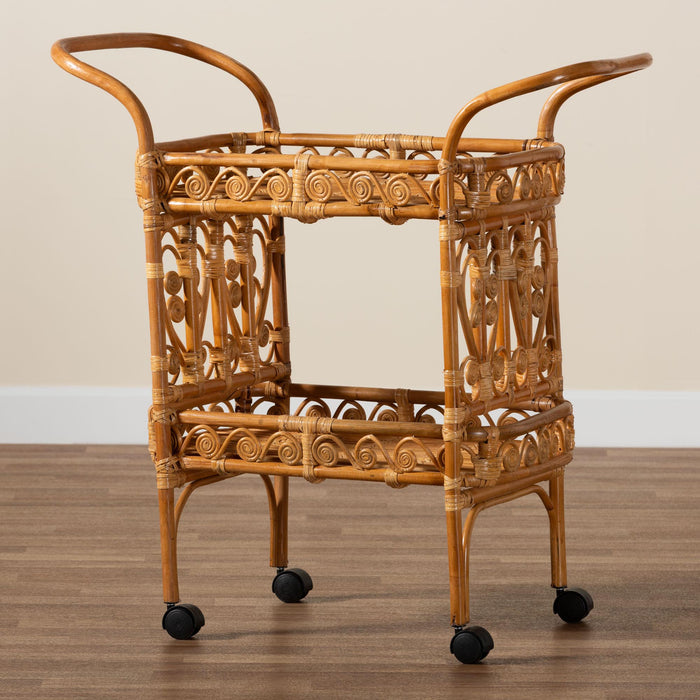 DIWATA BOHEMIAN RATTAN KITCHEN CART