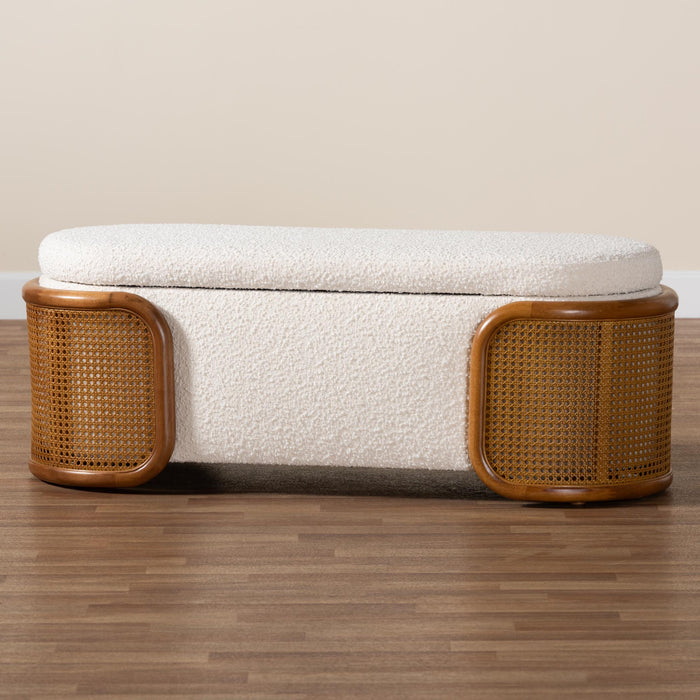 Basira Japandi Storage Bench