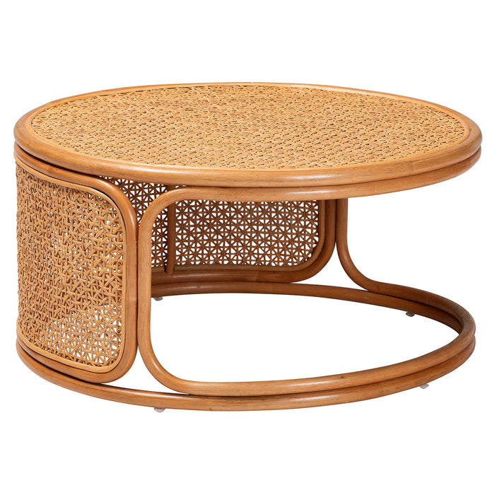 Eldon Honey Rattan Coffee Table