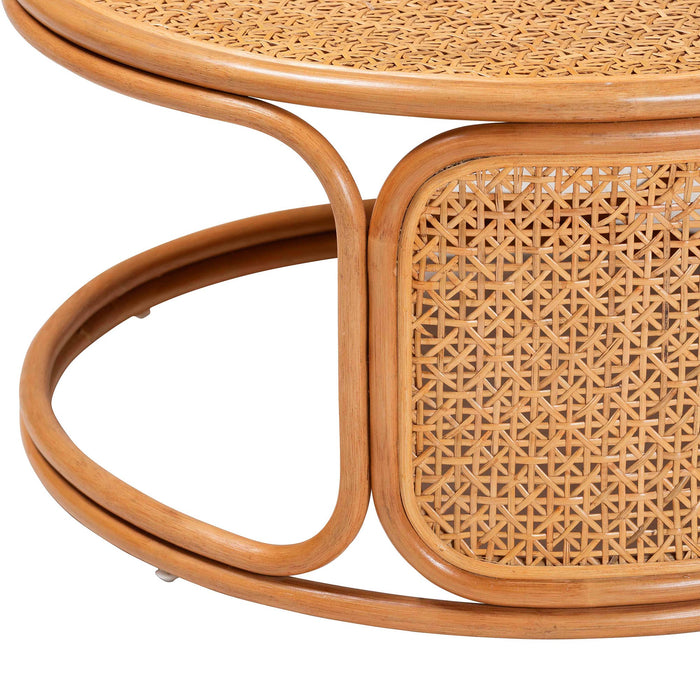 Eldon Honey Rattan Coffee Table