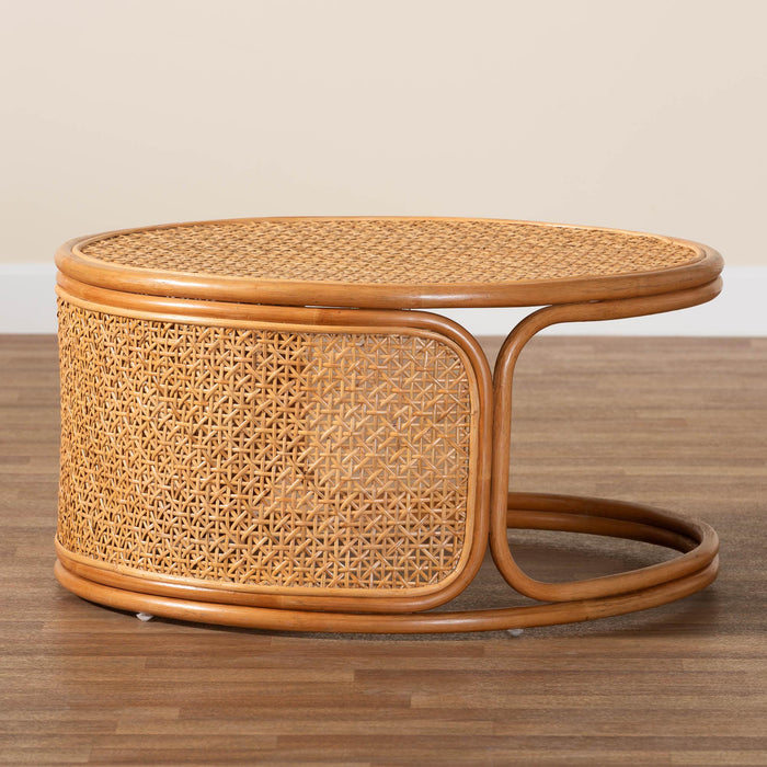 Eldon Honey Rattan Coffee Table