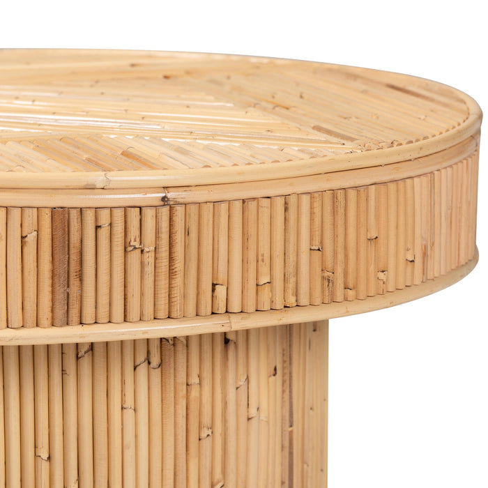 IRYNA BOHEMIAN NATURAL RATTAN END TABLE