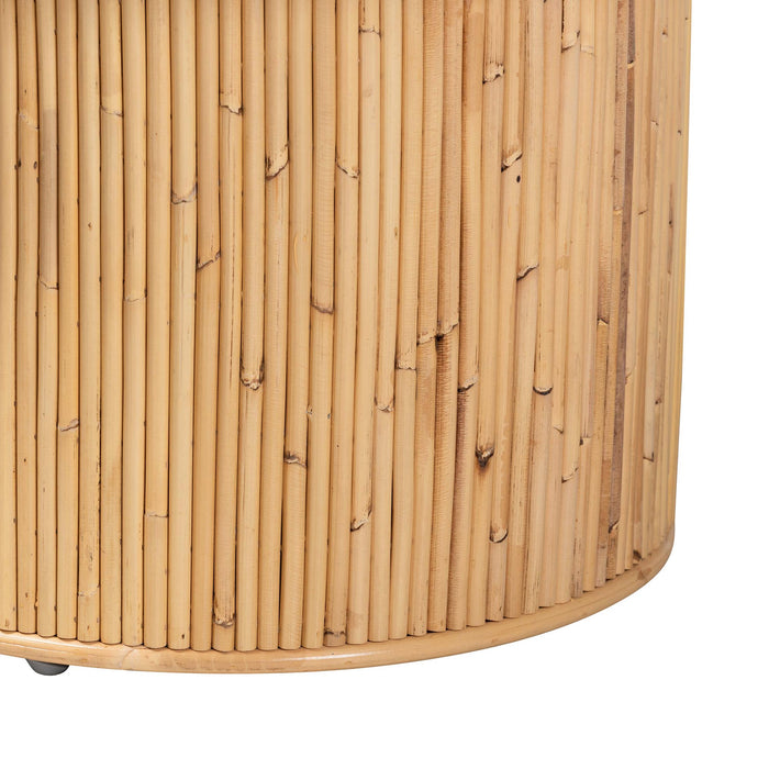 IRYNA BOHEMIAN NATURAL RATTAN END TABLE