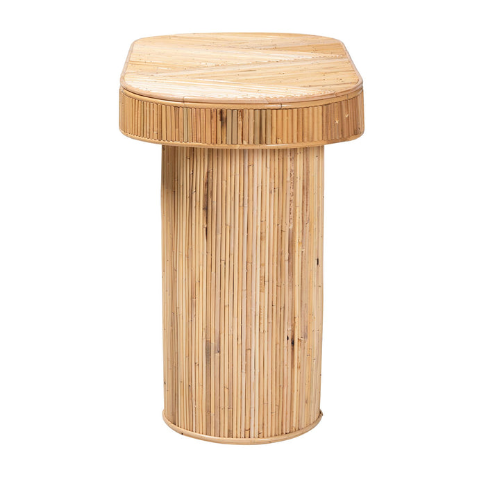 IRYNA MODERN NATURAL RATTAN CONSOLE TABLE