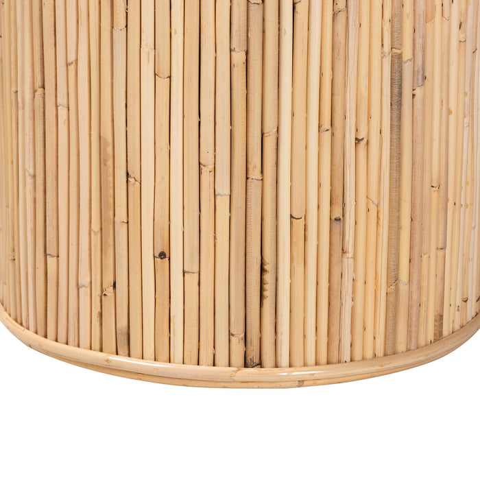 IRYNA MODERN NATURAL RATTAN CONSOLE TABLE