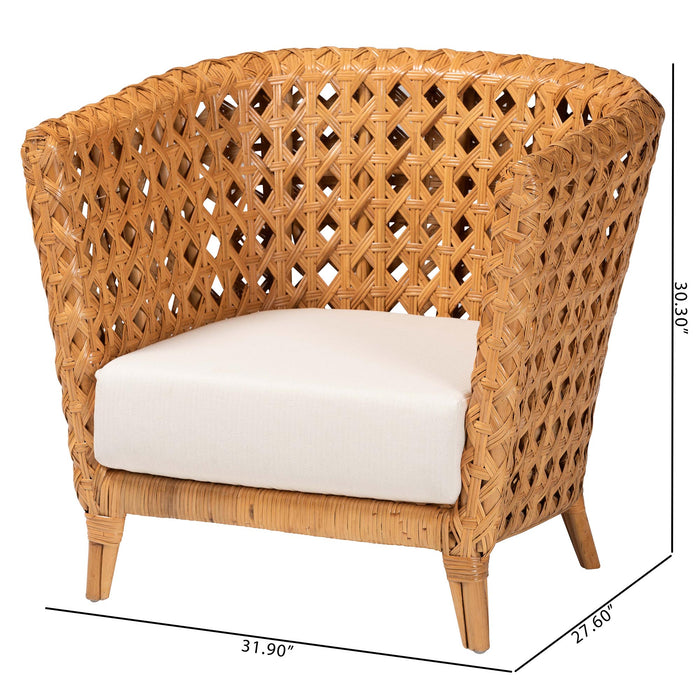 Daiwa Bohemian Light Honey Ratan Accent Chair