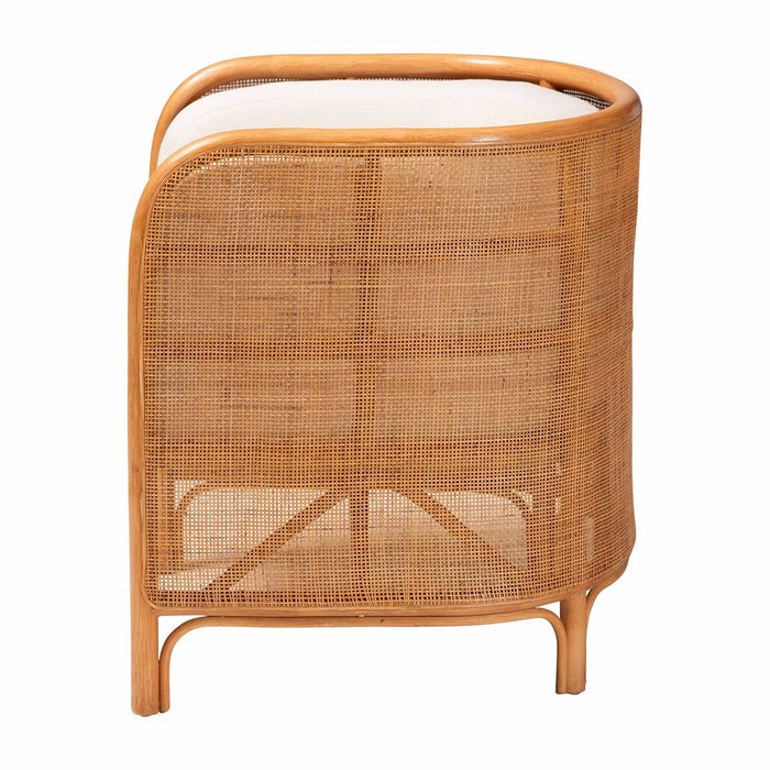 Bandung Bohemian Light Honey Rattan Accent Chair