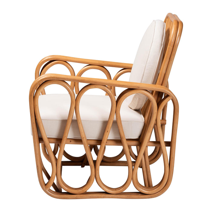Tiramisu Bohemian Light Honey Rattan Arm Chair