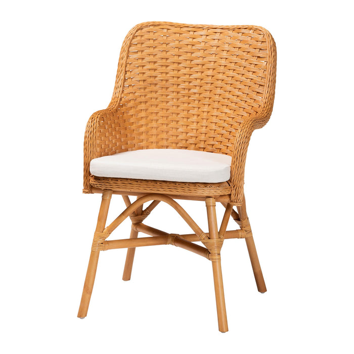 Celsie Bohemian Light Honey Rattan Dining Chair
