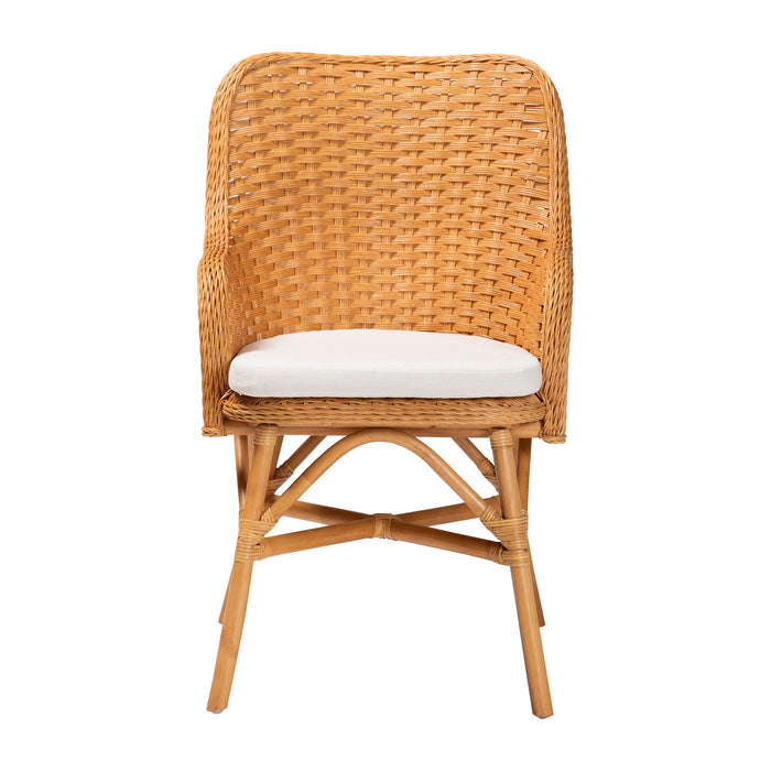 Celsie Bohemian Light Honey Rattan Dining Chair