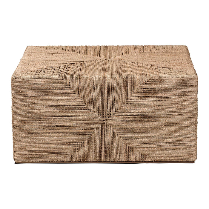 Nakita Japandi Natural Seagrass Coffee Table