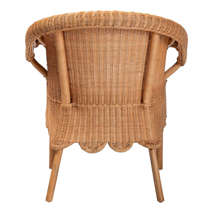 Tamara Bohemian Braided Honey Rattan Dining Chair