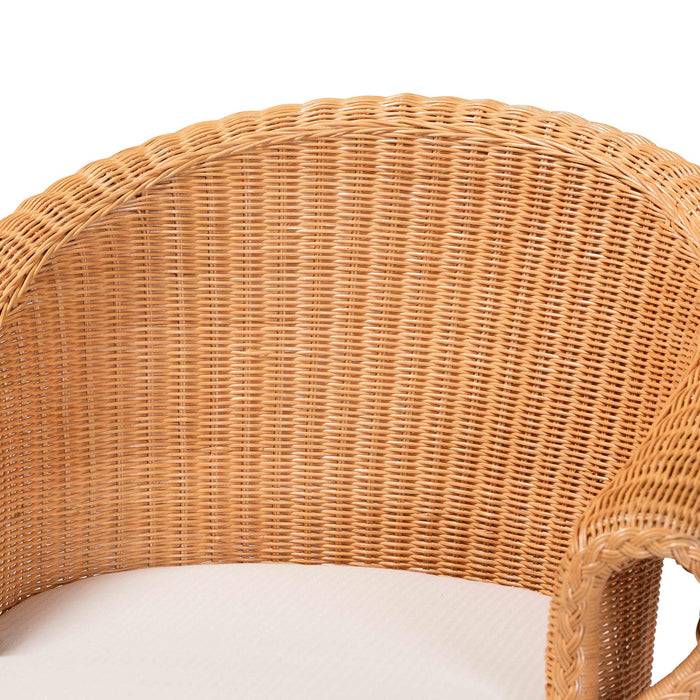 Tamara Bohemian Braided Honey Rattan Dining Chair