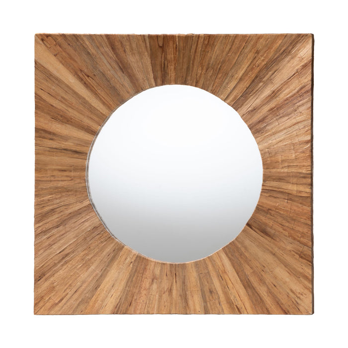 Mosa Bohemian Pealed Grasscloth Accent Mirror