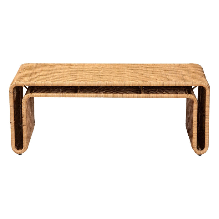 Nevada Bohemian Light Honey Rattan Coffee Table