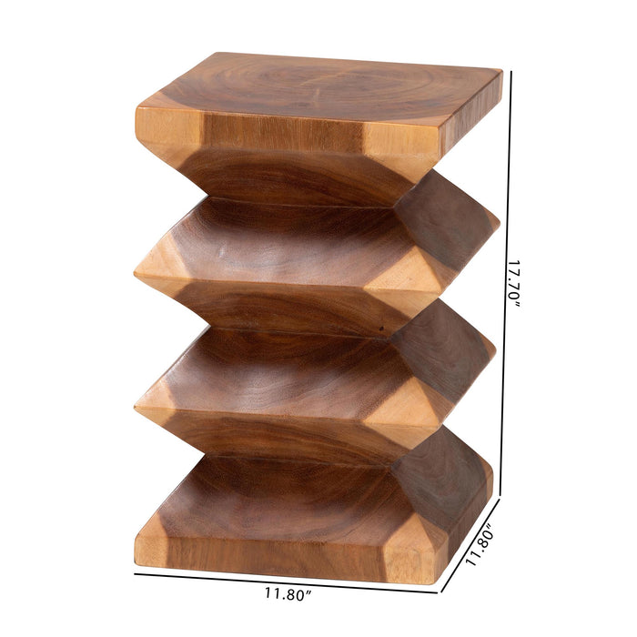 Malati Solid Suar Wood Side Table
