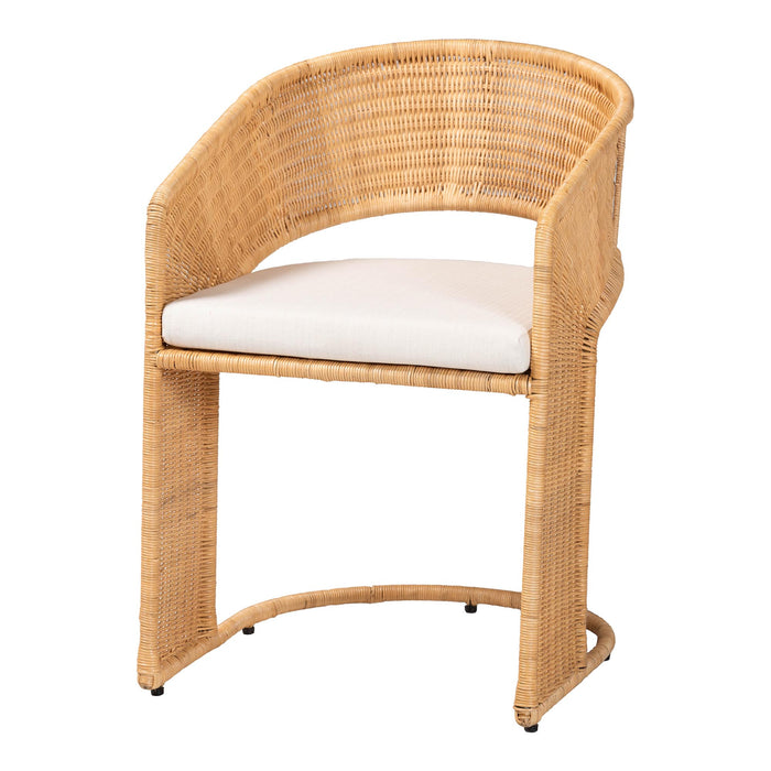 Palm Bohemian Light Honey Rattan Dining Chair