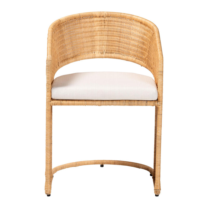 Palm Bohemian Light Honey Rattan Dining Chair