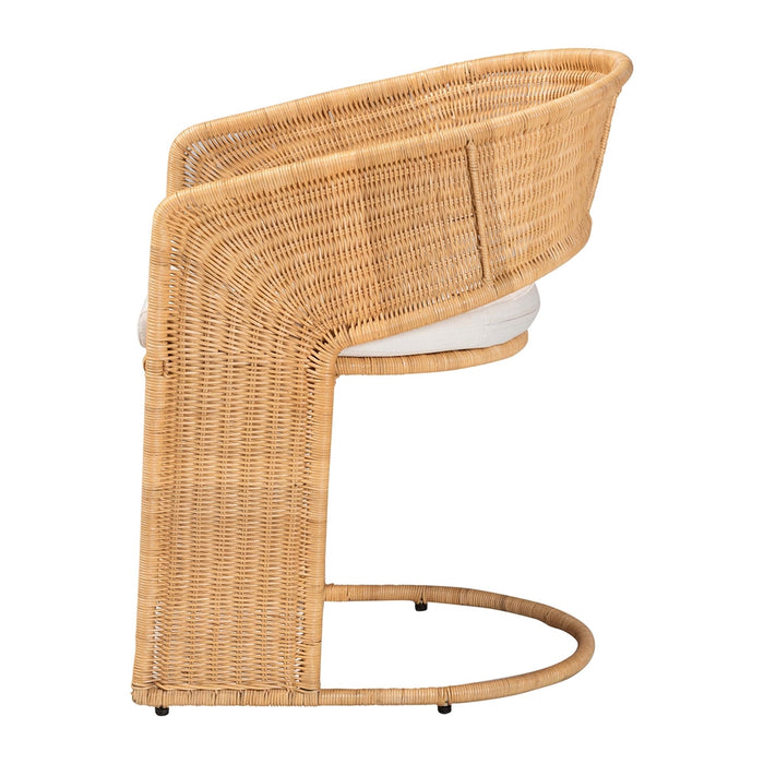 Palm Bohemian Light Honey Rattan Dining Chair