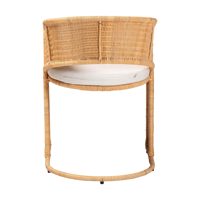 Palm Bohemian Light Honey Rattan Dining Chair