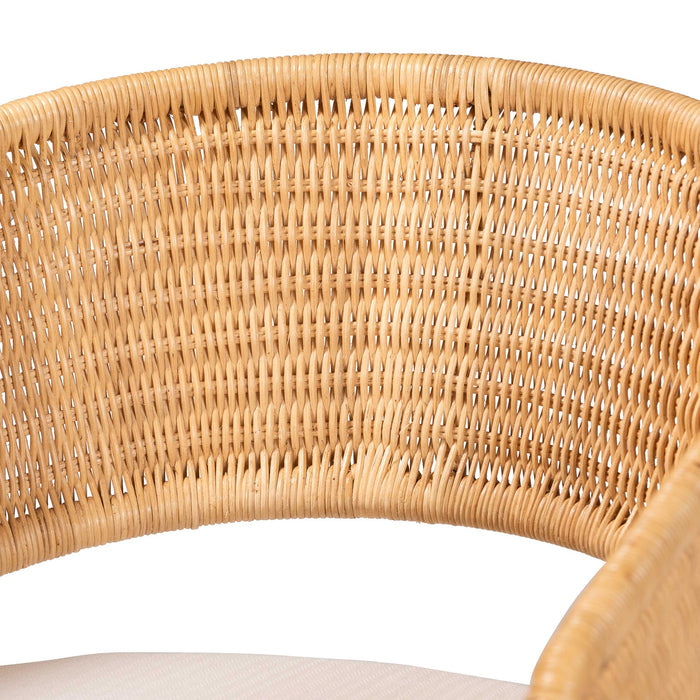 Palm Bohemian Light Honey Rattan Dining Chair