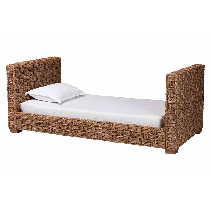 Rhinos Twin Handwoven Seagrass Daybed, Coastal Boho