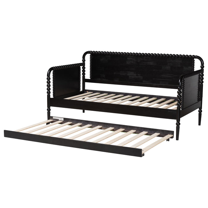 Lucera Twin Daybed with Rolling Trundle/Black