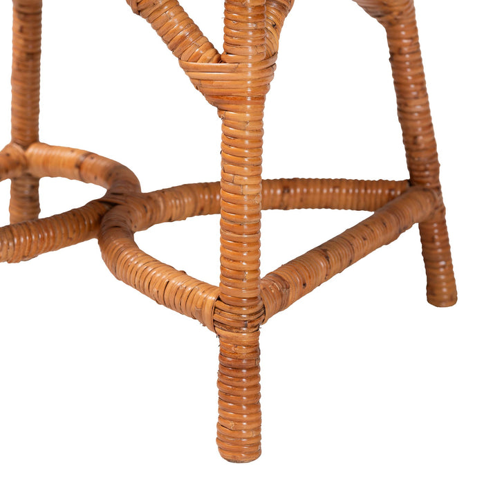 Alondra Natural Rattan Dining Chair with Removable Cushion