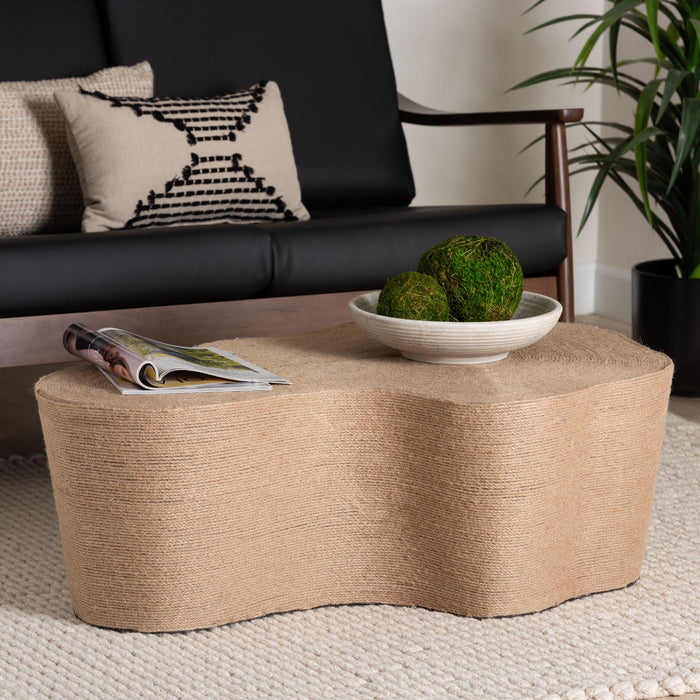 Edna Bohemian Natural Jute Coffee Table