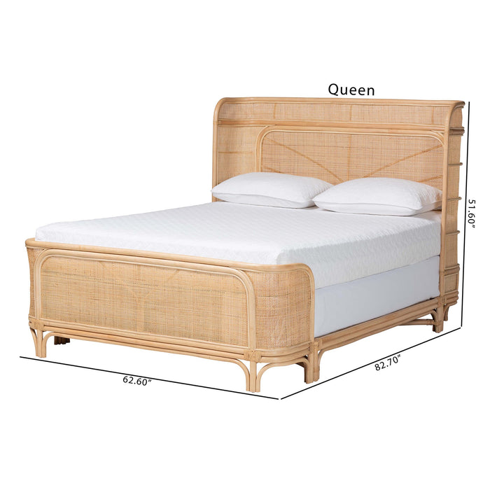 Fiore Natural Rattan Bed Frame –Queen
