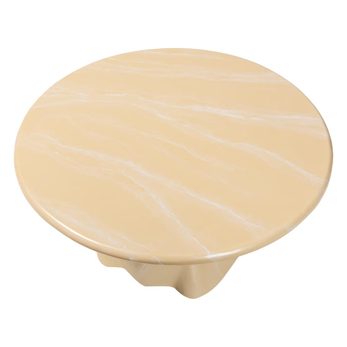 Aponi Round Marbled Resin Coffee Table