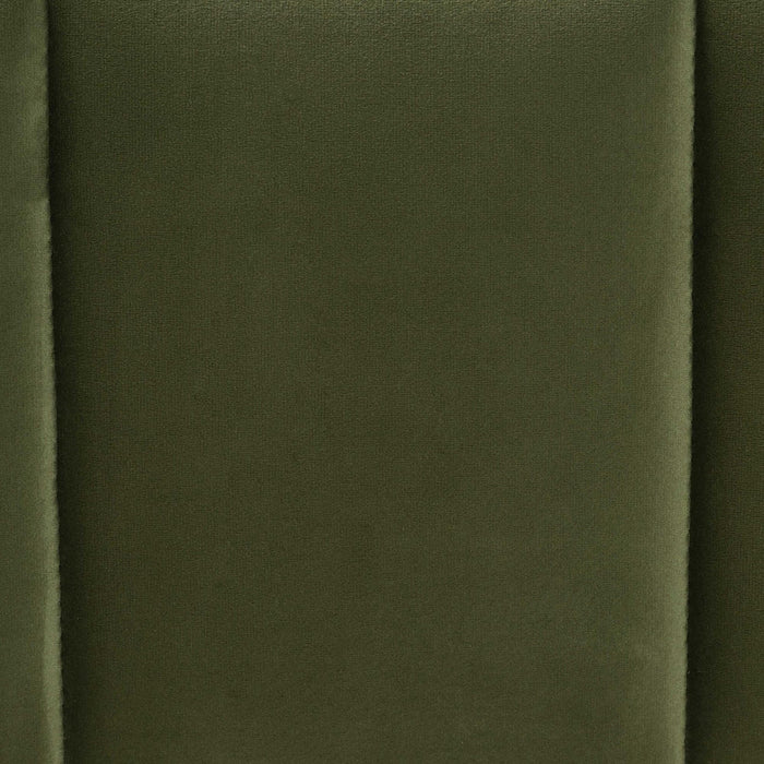 Granger Queen Velvet Platform Bed, Moss Green