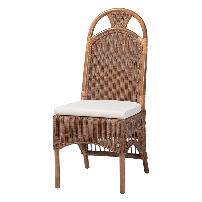 Raya Natural Rattan Dining Chair – High Arched Back