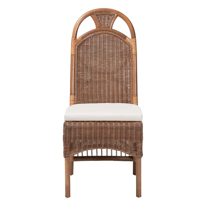 Raya Natural Rattan Dining Chair – High Arched Back