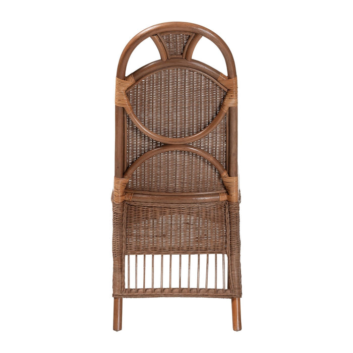 Raya Natural Rattan Dining Chair – High Arched Back
