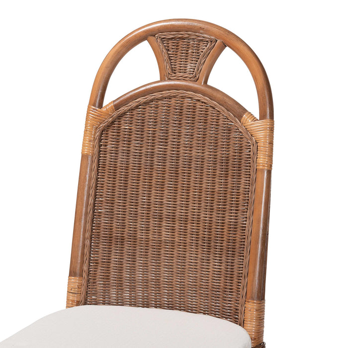 Raya Natural Rattan Dining Chair – High Arched Back