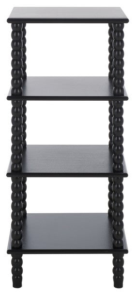 Dilyn 4 Tier Shelving Unit/ Matte Black