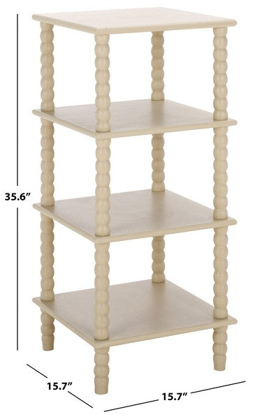 Dilyn 4 Tier Shelving Unit/Sand