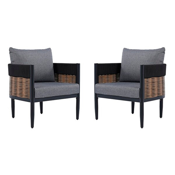 Harrison Chair Set Of 2/Black/Grey