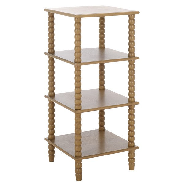 Dilyn 4 Tier Shelving Unit/ Desert Brown